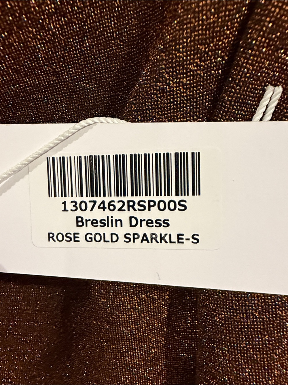 Reformation Breslin Dress in Rose Gold Sparkle, Size S (NWT) - Picture 2 of 5